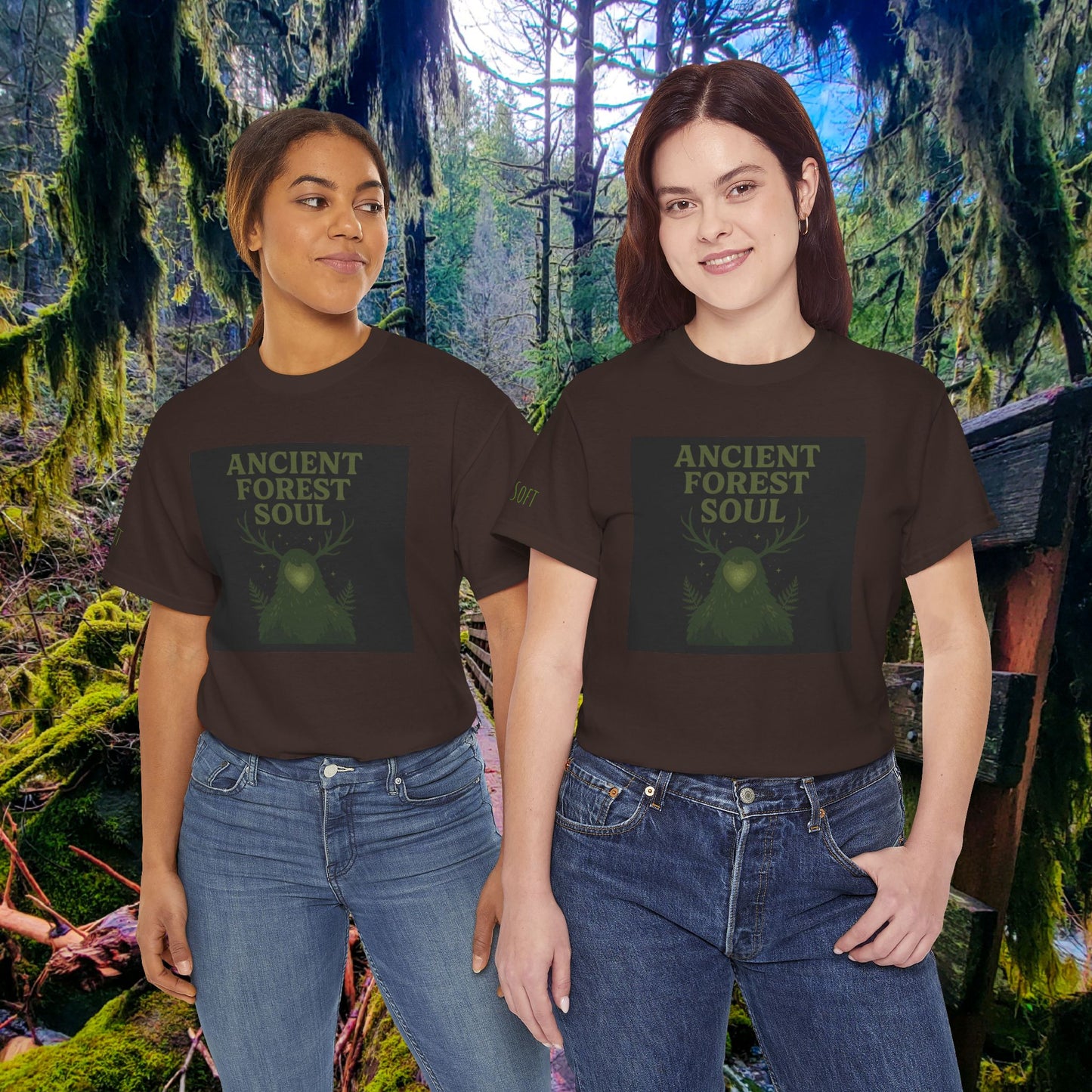 Ancient Forest Soul | Mossy Cryptid Tee