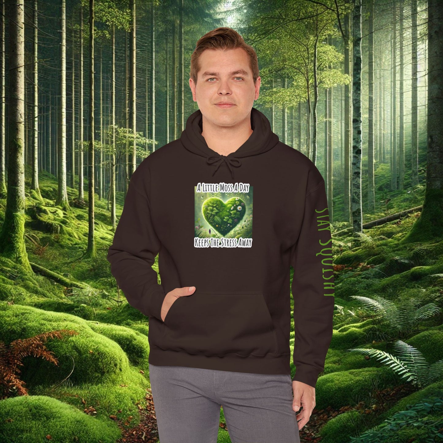 "Moss Therapy" Hoodie | Cozy Comfort for a Calm Mind