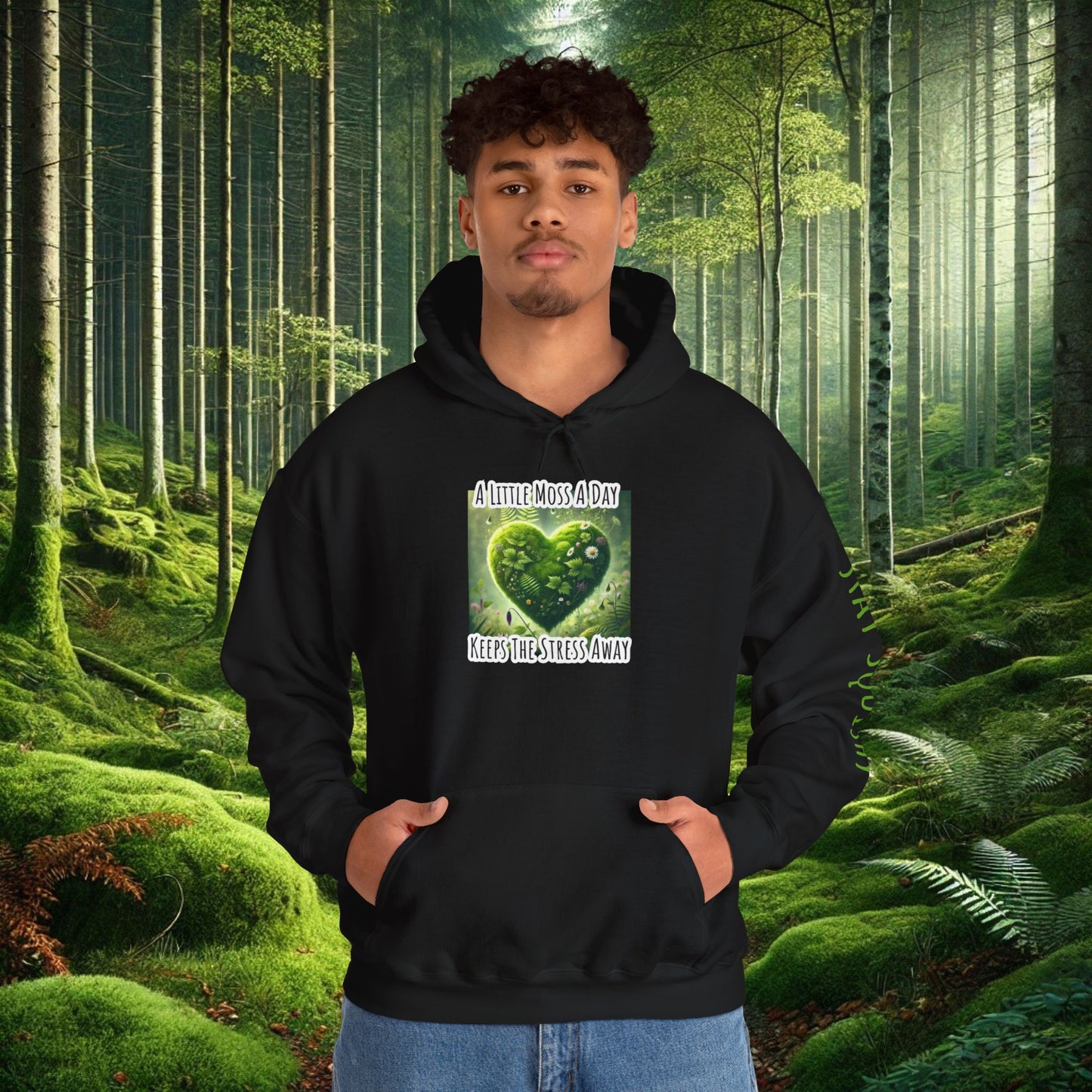 "Moss Therapy" Hoodie | Cozy Comfort for a Calm Mind