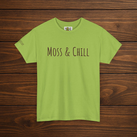 "Moss & Chill" Tee | Relax, Recharge & Stay Squishy
