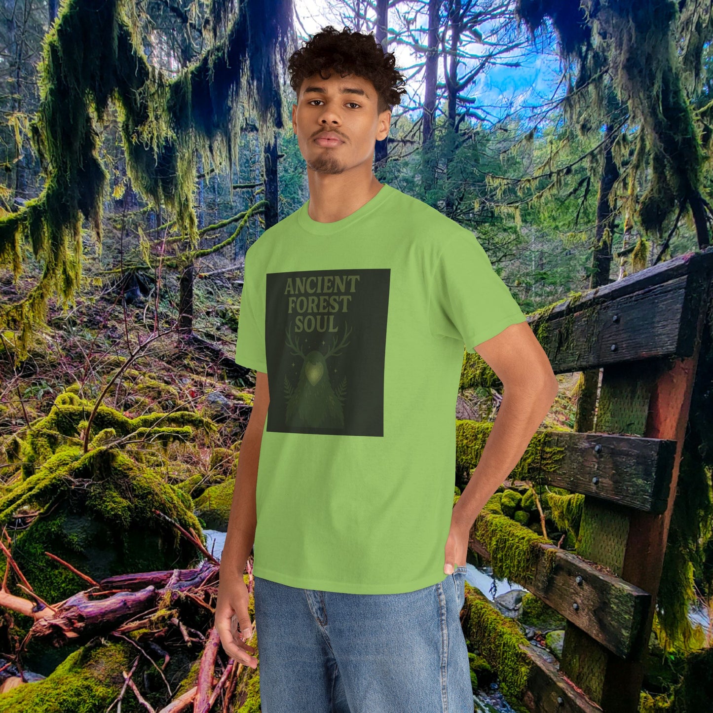 Ancient Forest Soul | Mossy Cryptid Tee