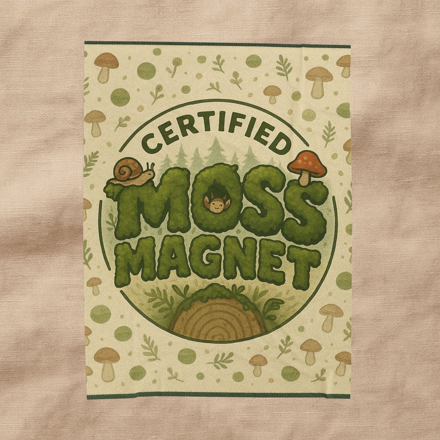 Certified Moss Magnet Blanket | Cozy Forest Creature Throw