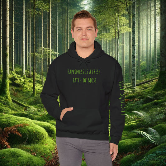 "Happiness Is a Fresh Patch of Moss" Hoodie | Cozy, Soft & Squishy