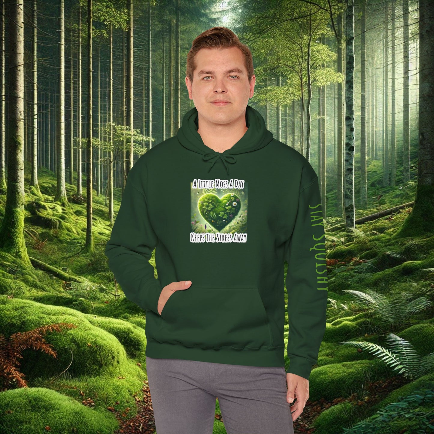 "Moss Therapy" Hoodie | Cozy Comfort for a Calm Mind