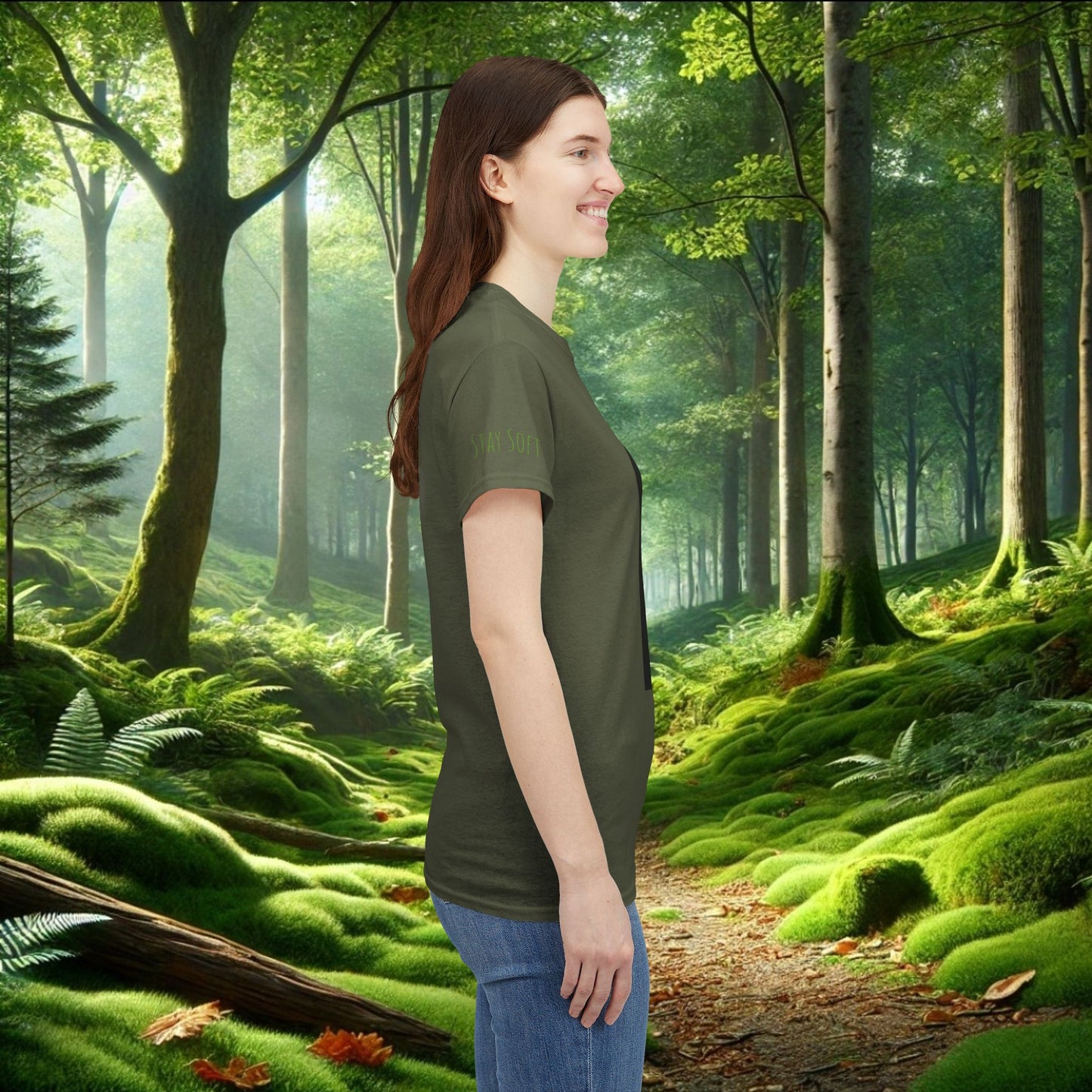 Local Moss Cryptid Tee | Soft Forest Creature Design