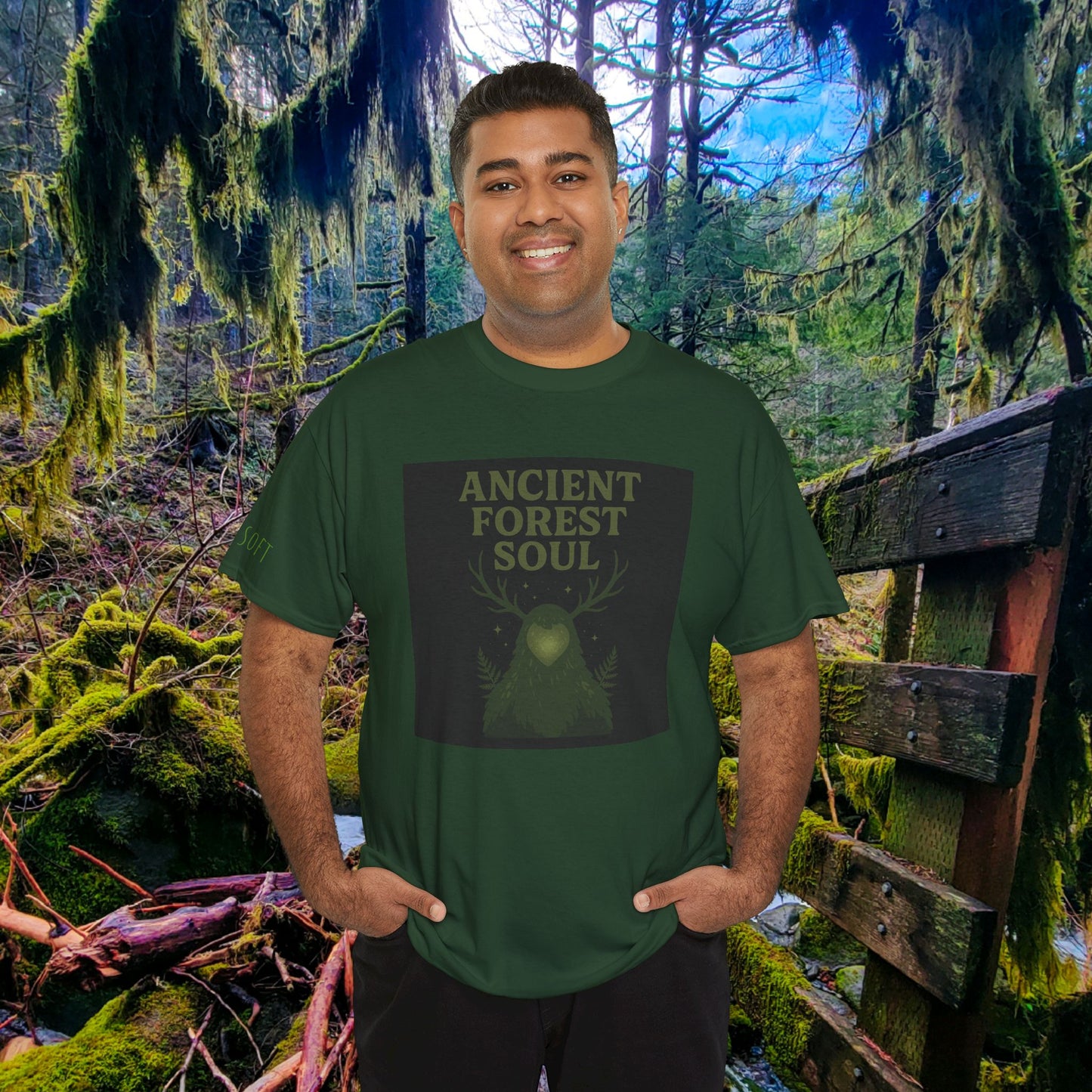 Ancient Forest Soul | Mossy Cryptid Tee