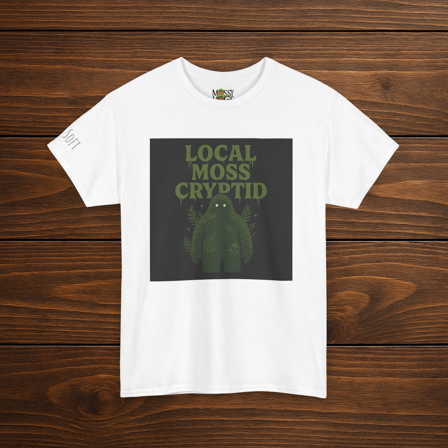 Local Moss Cryptid Tee | Soft Forest Creature Design