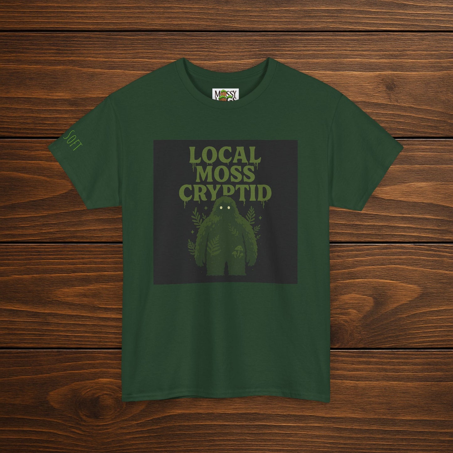 Local Moss Cryptid Tee | Soft Forest Creature Design