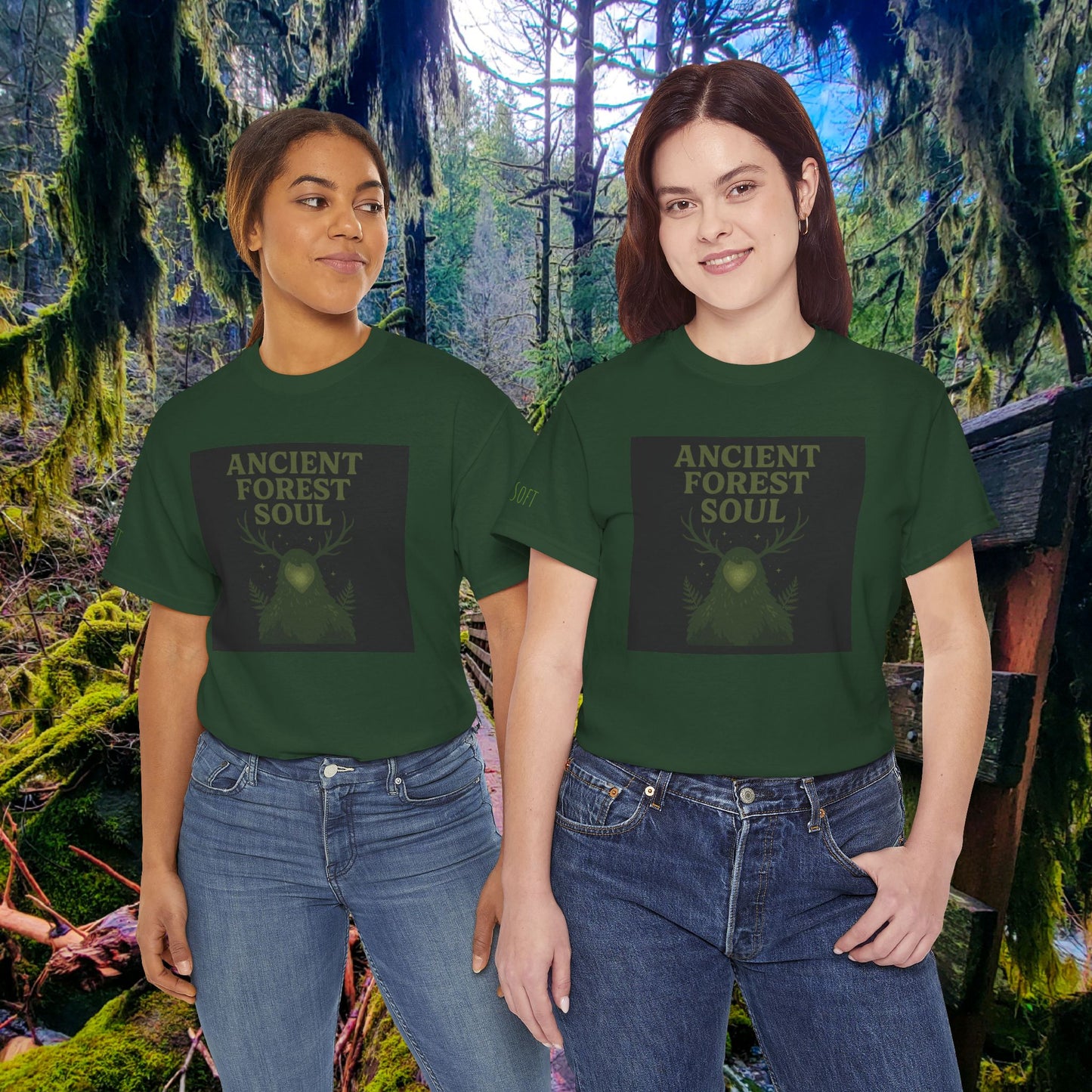 Ancient Forest Soul | Mossy Cryptid Tee