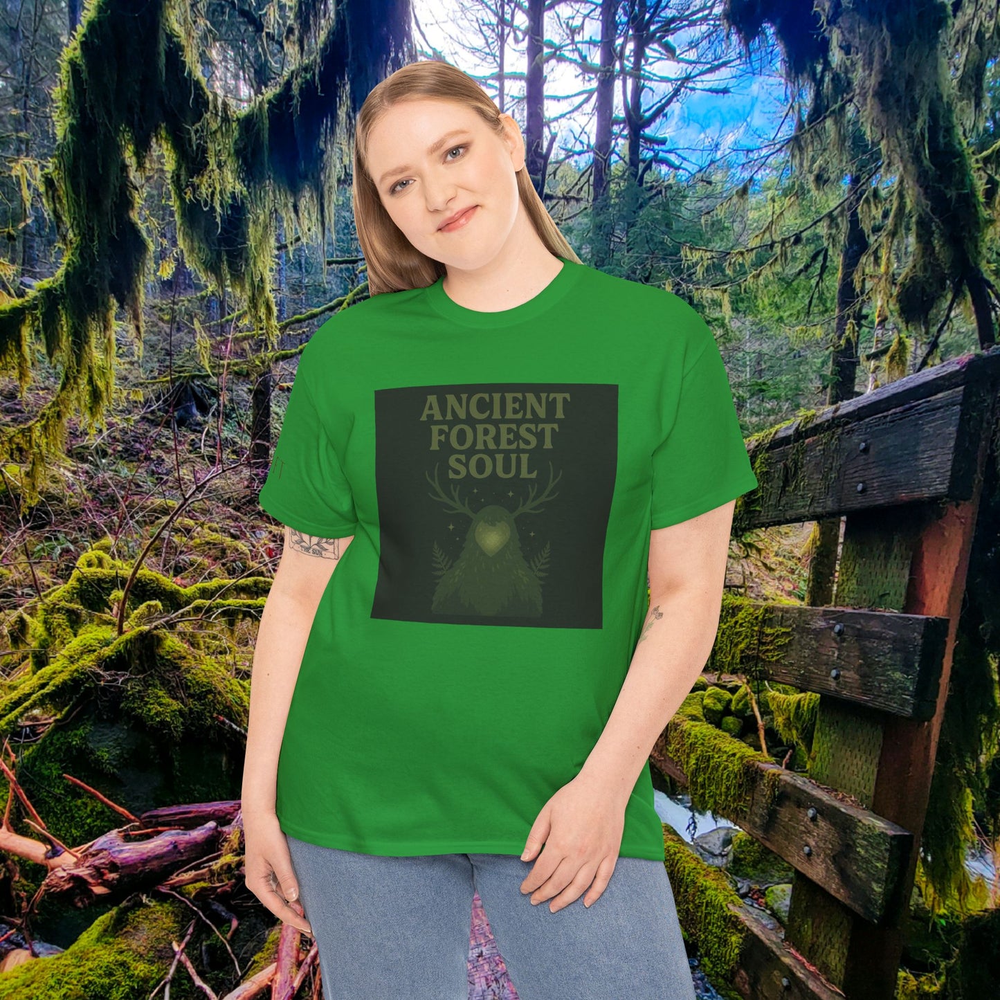 Ancient Forest Soul | Mossy Cryptid Tee