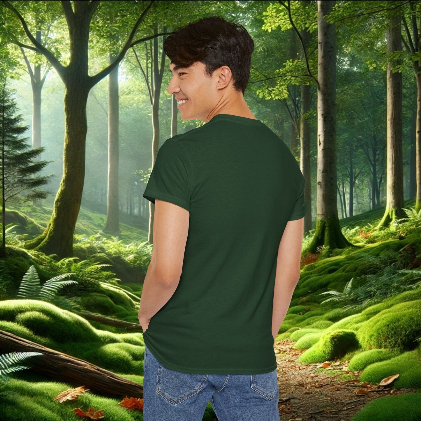 Local Moss Cryptid Tee | Soft Forest Creature Design