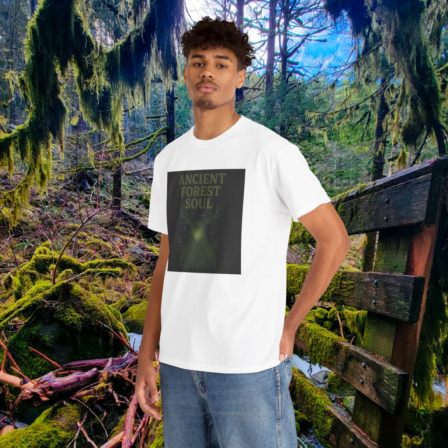 Ancient Forest Soul | Mossy Cryptid Tee