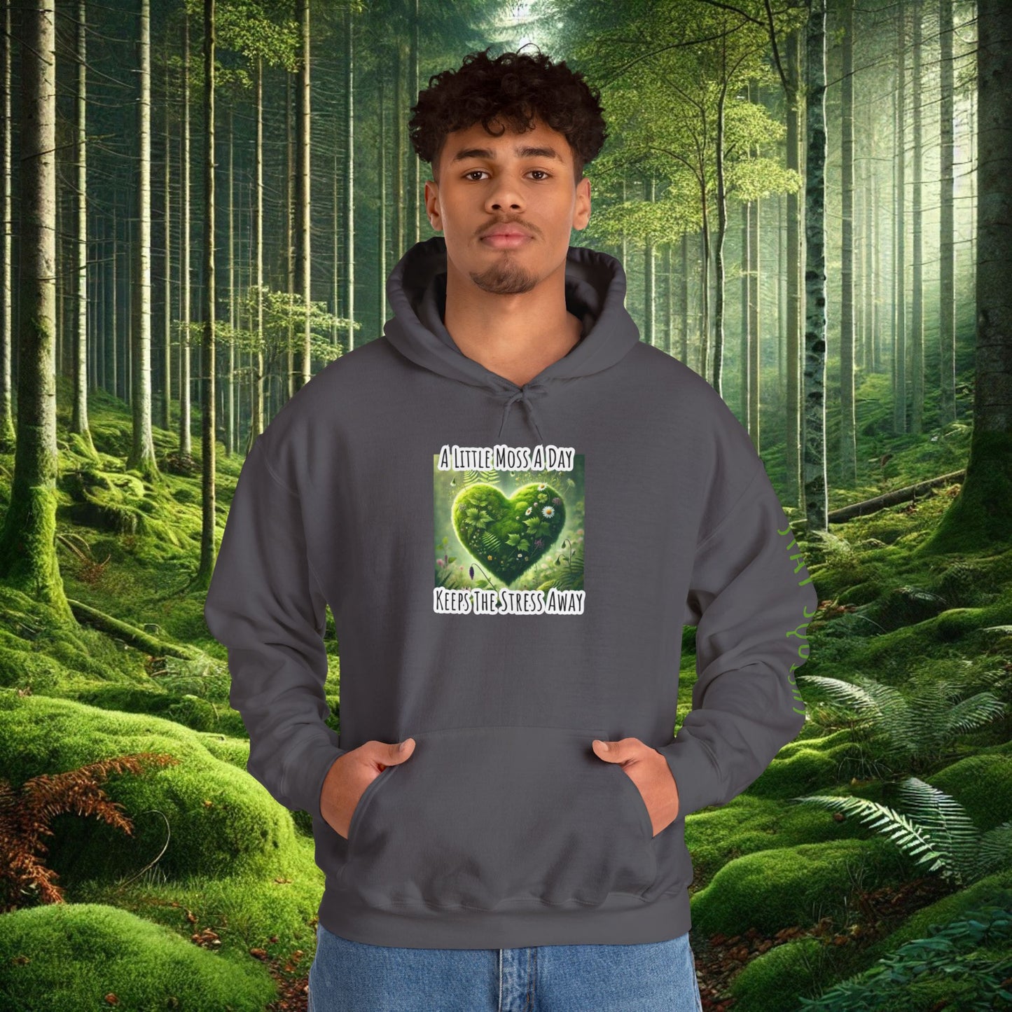 "Moss Therapy" Hoodie | Cozy Comfort for a Calm Mind