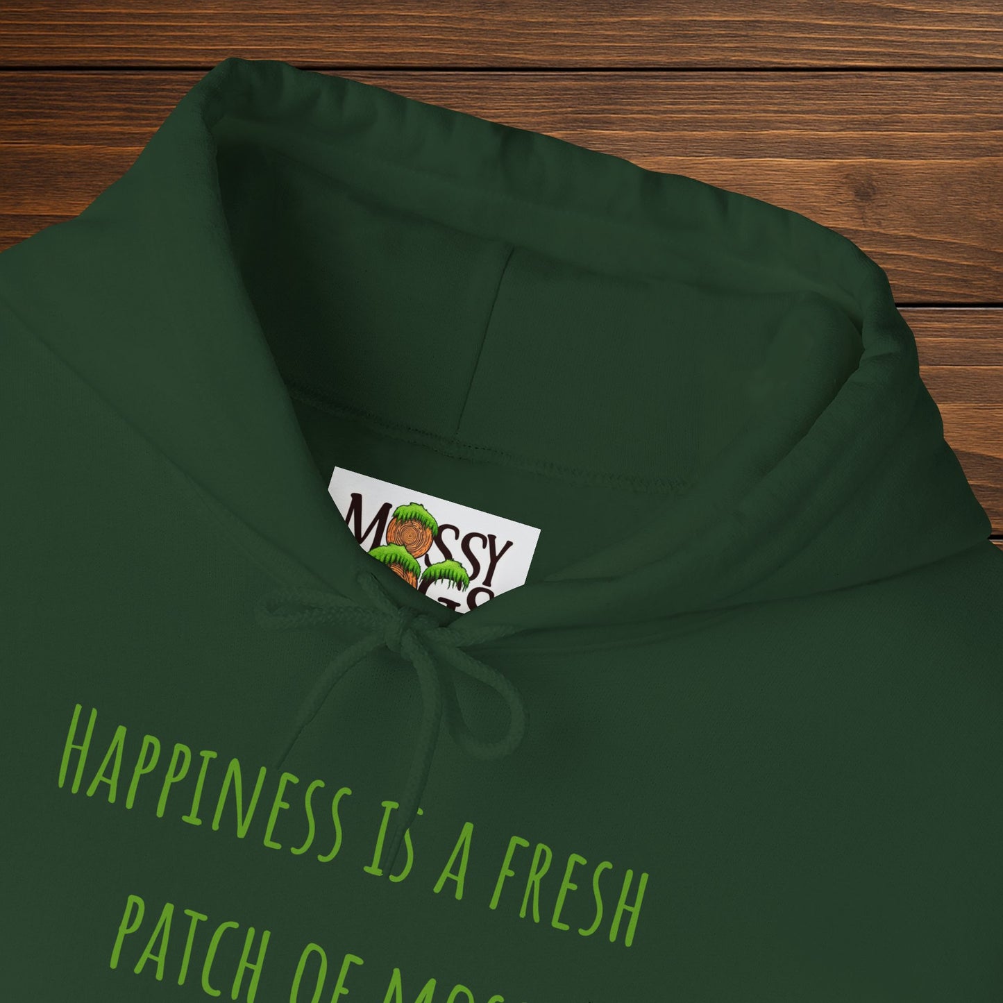 "Happiness Is a Fresh Patch of Moss" Hoodie | Cozy, Soft & Squishy
