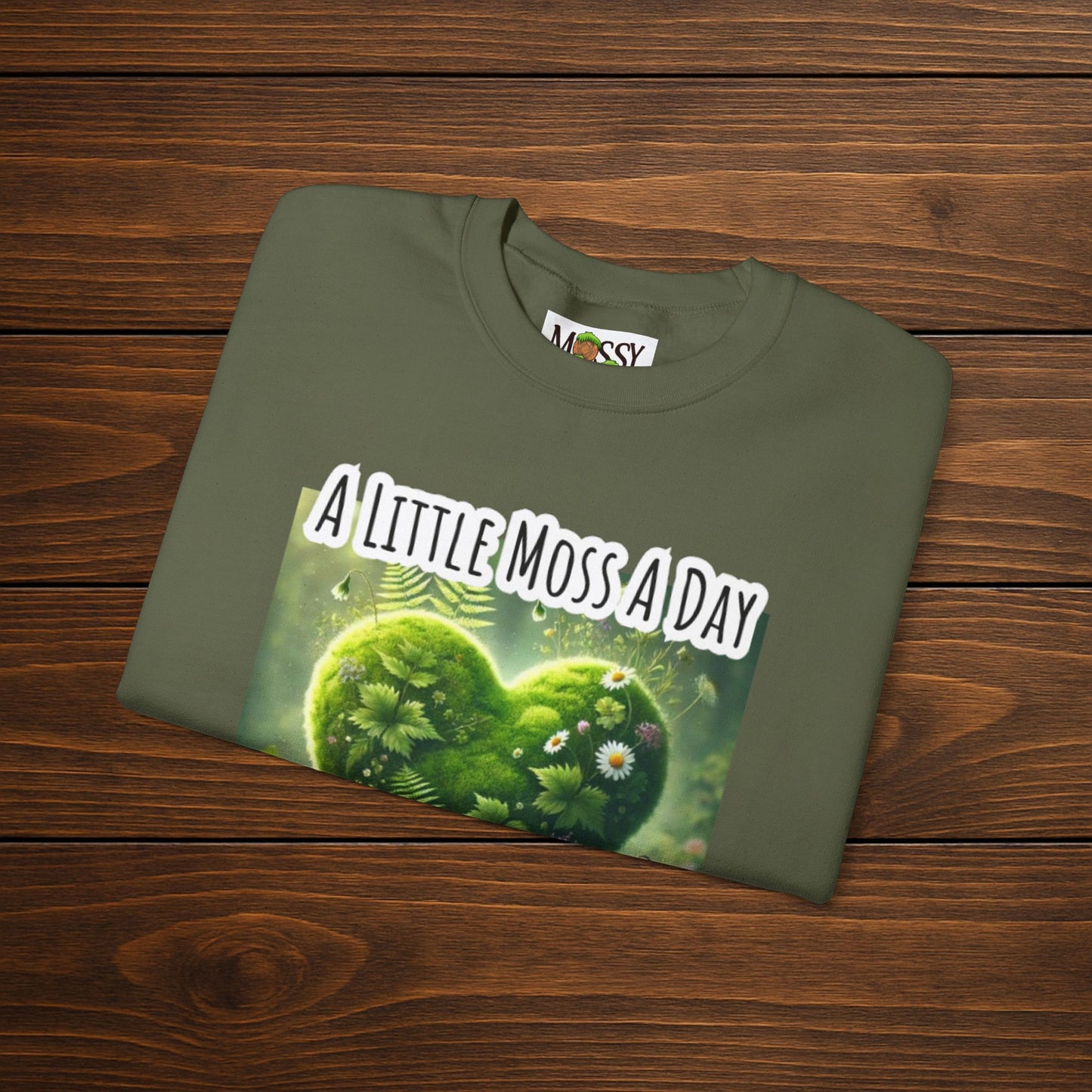"Moss Therapy" Crewneck | Cozy Up & Let Nature Heal