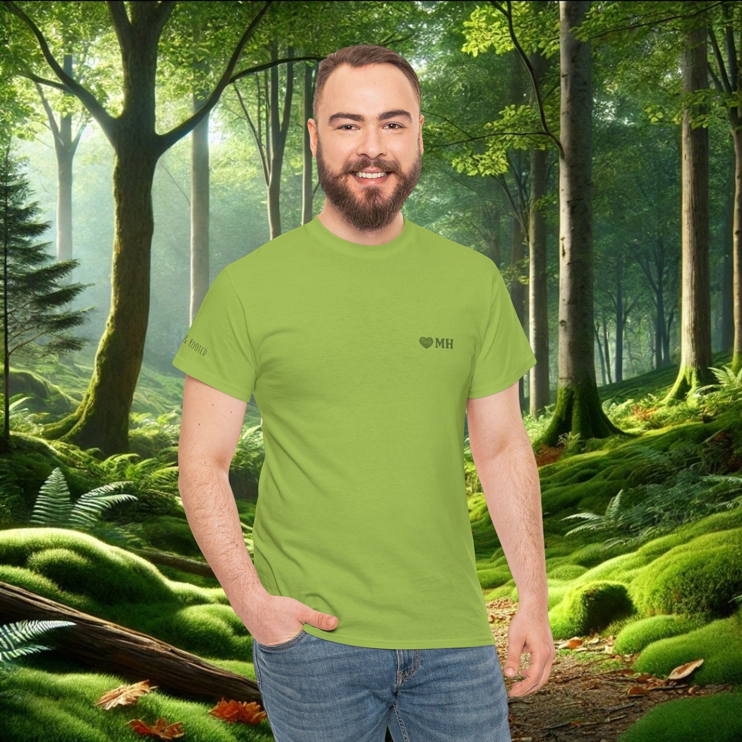 Moss Hugger Tee | Treehugger Back Graphic