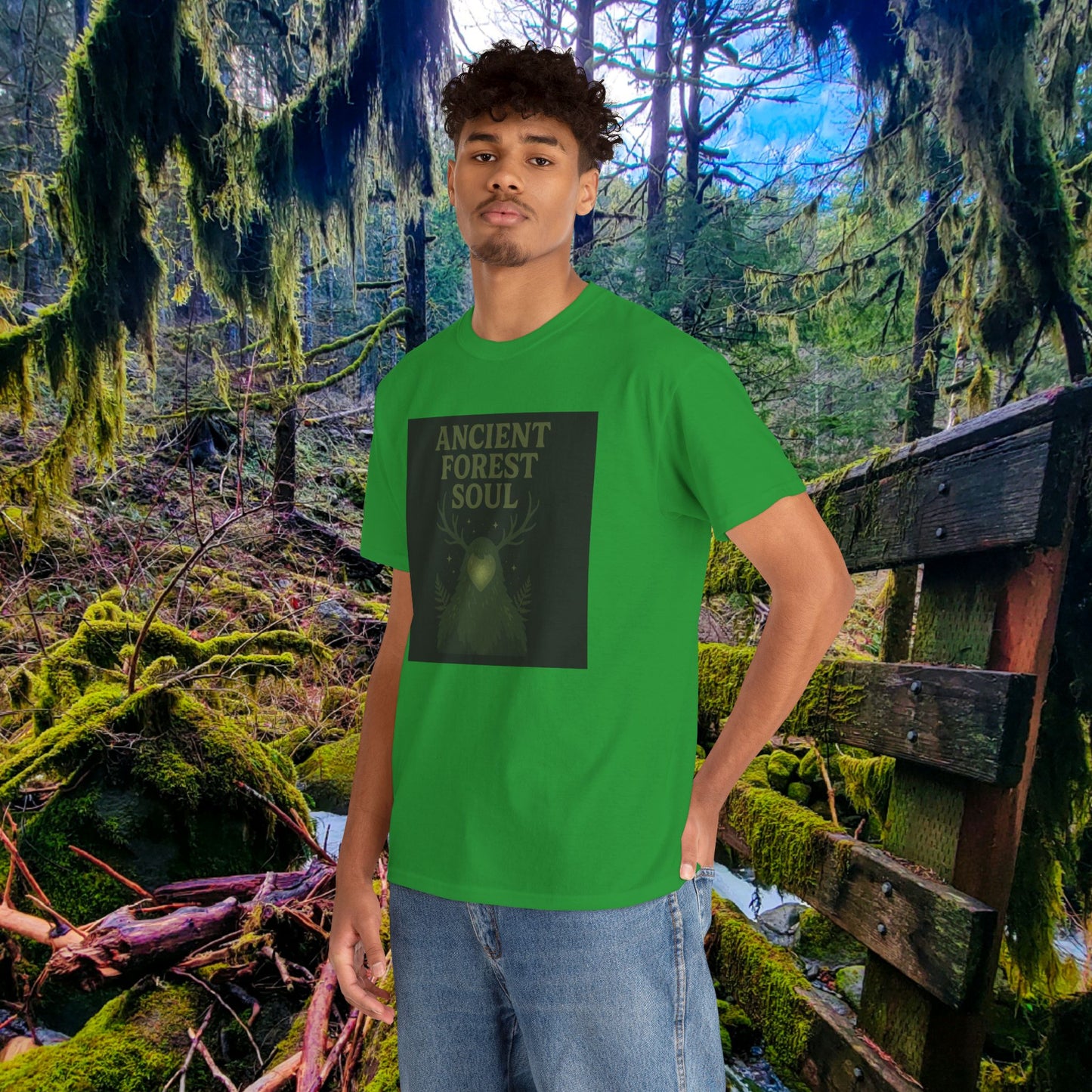 Ancient Forest Soul | Mossy Cryptid Tee