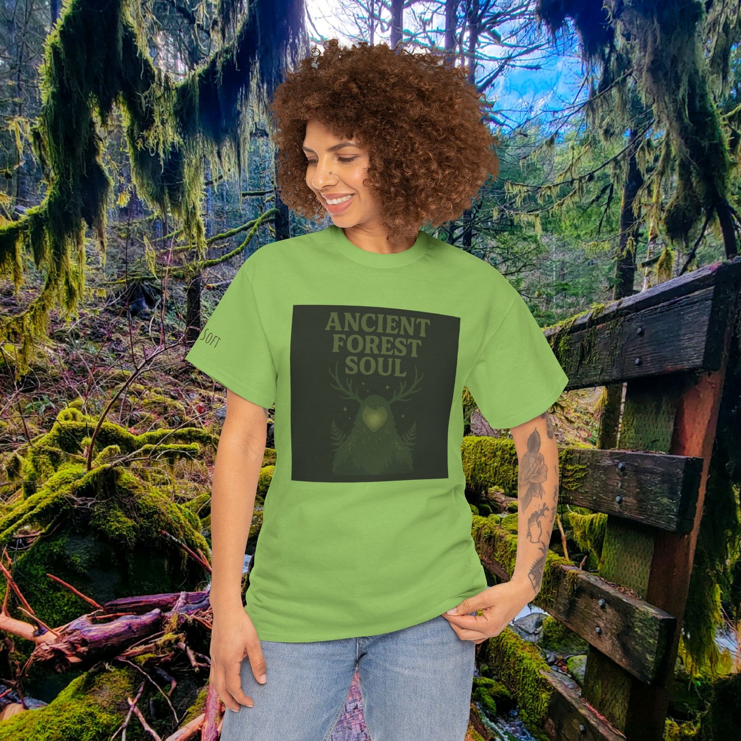 Ancient Forest Soul | Mossy Cryptid Tee