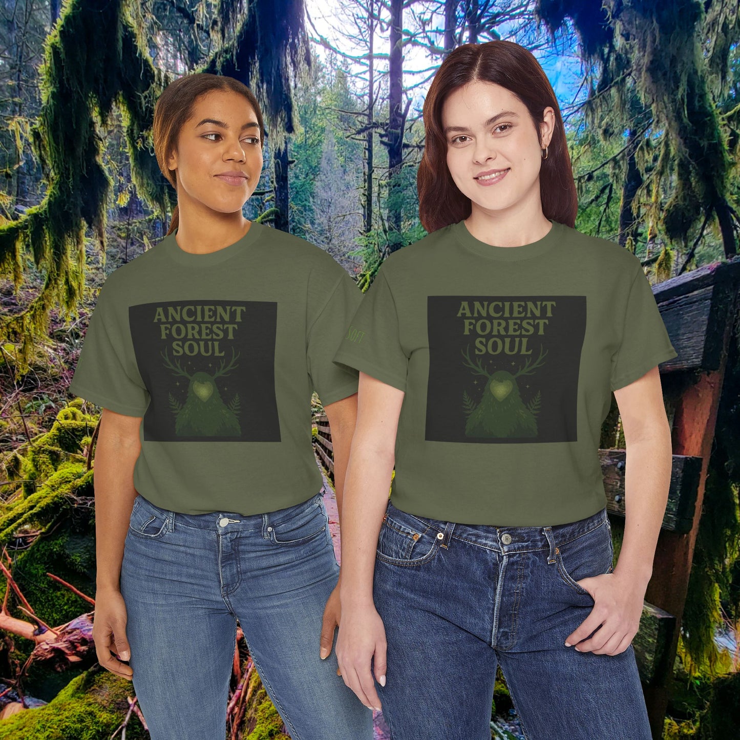 Ancient Forest Soul | Mossy Cryptid Tee