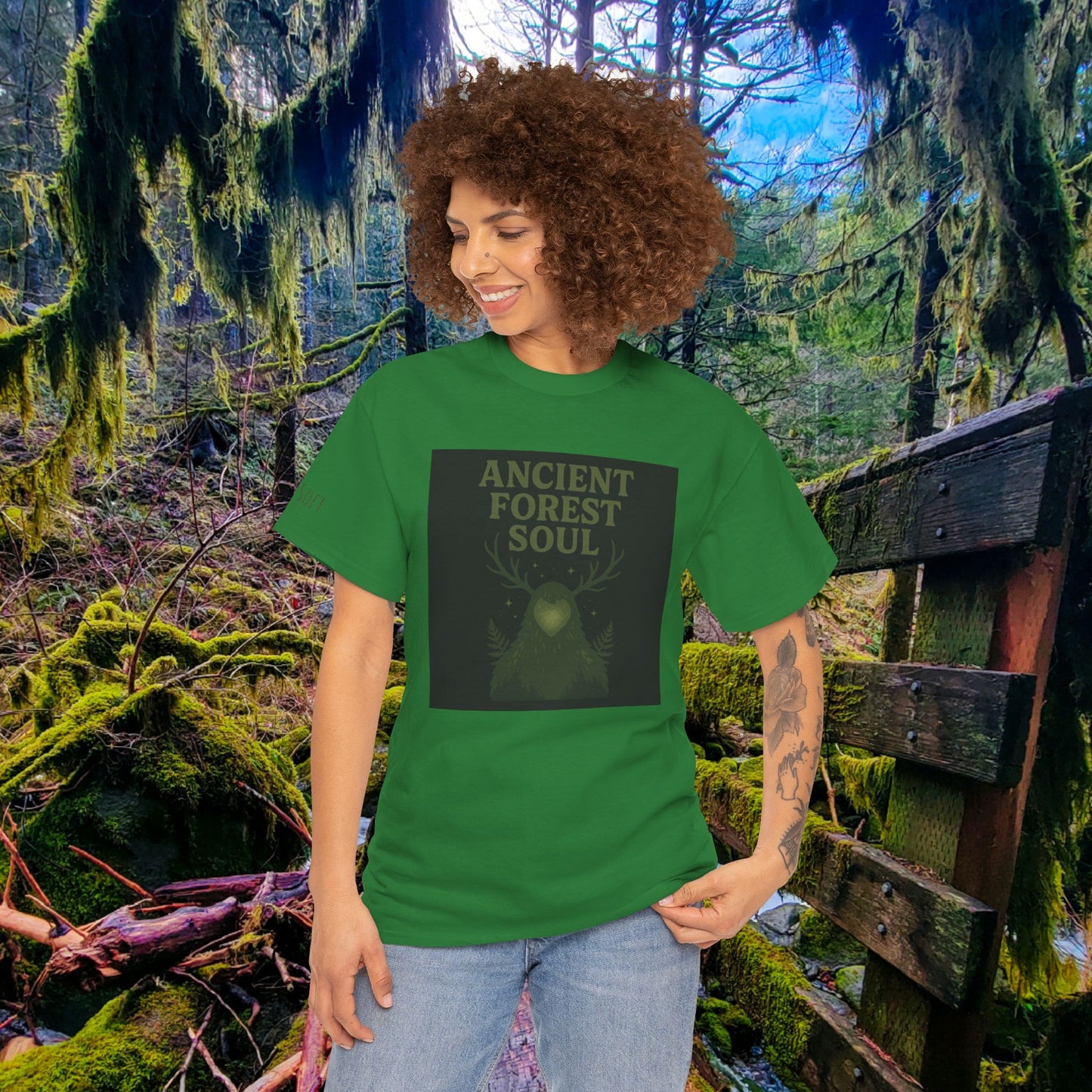 Ancient Forest Soul | Mossy Cryptid Tee
