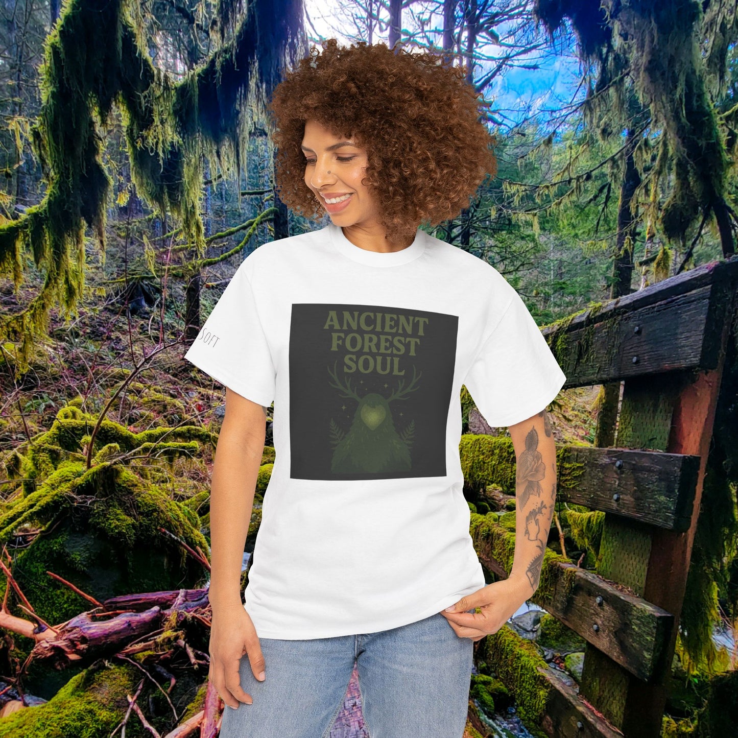 Ancient Forest Soul | Mossy Cryptid Tee