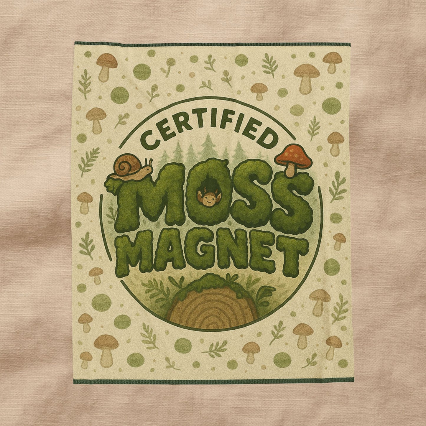 Certified Moss Magnet Blanket | Cozy Forest Creature Throw