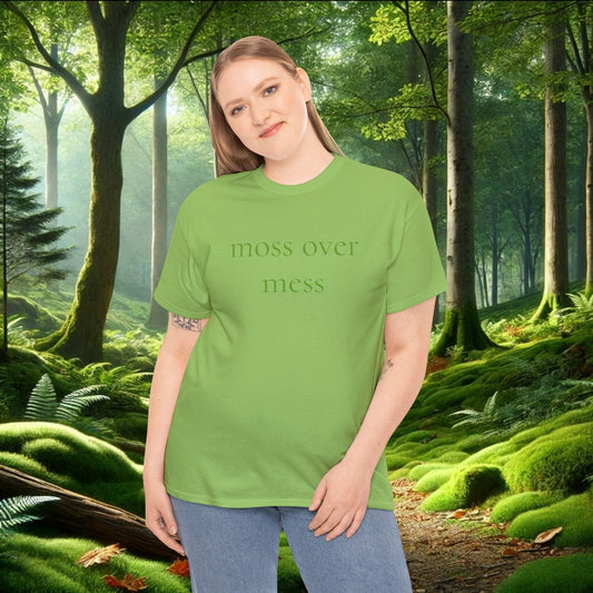 Moss Over Mess Tee | Forestcore Graphic T-Shirt