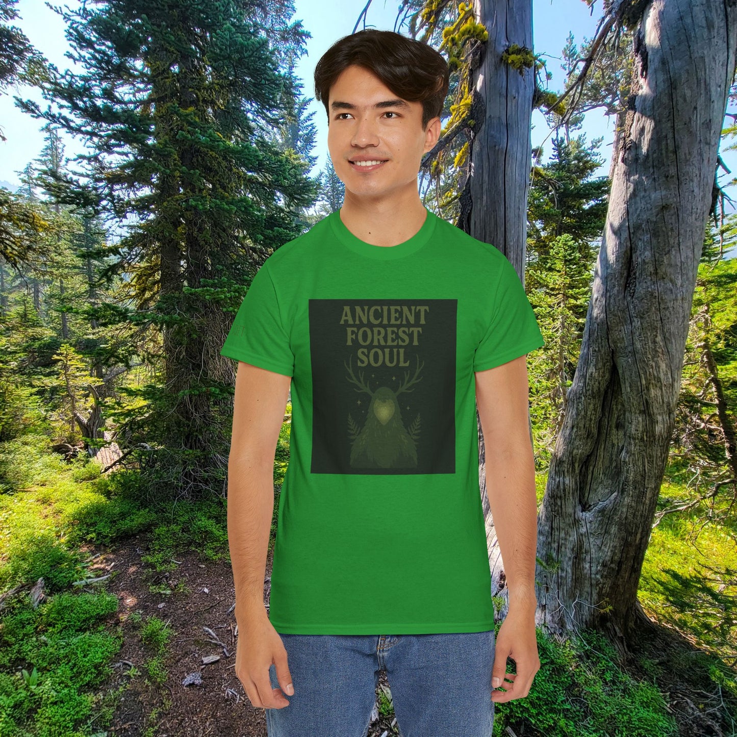Ancient Forest Soul | Mossy Cryptid Tee
