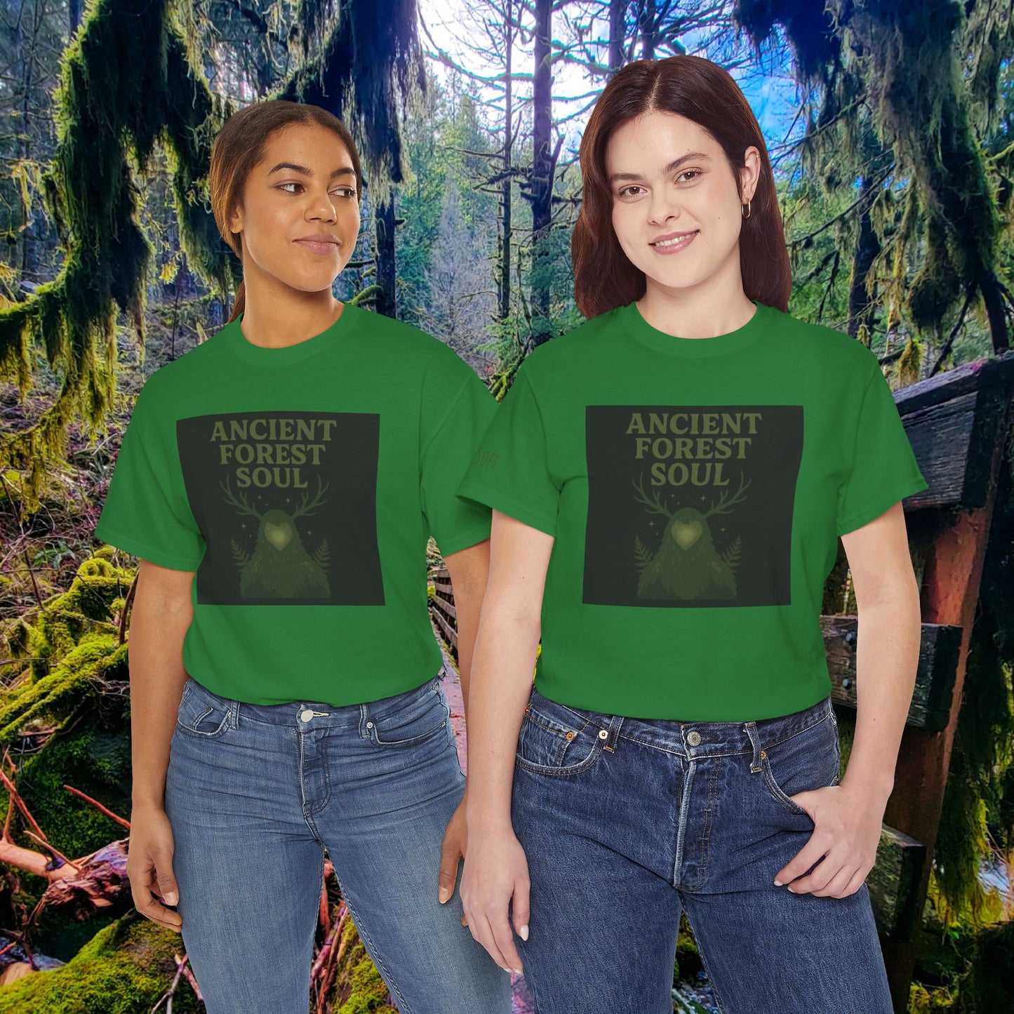 Ancient Forest Soul | Mossy Cryptid Tee