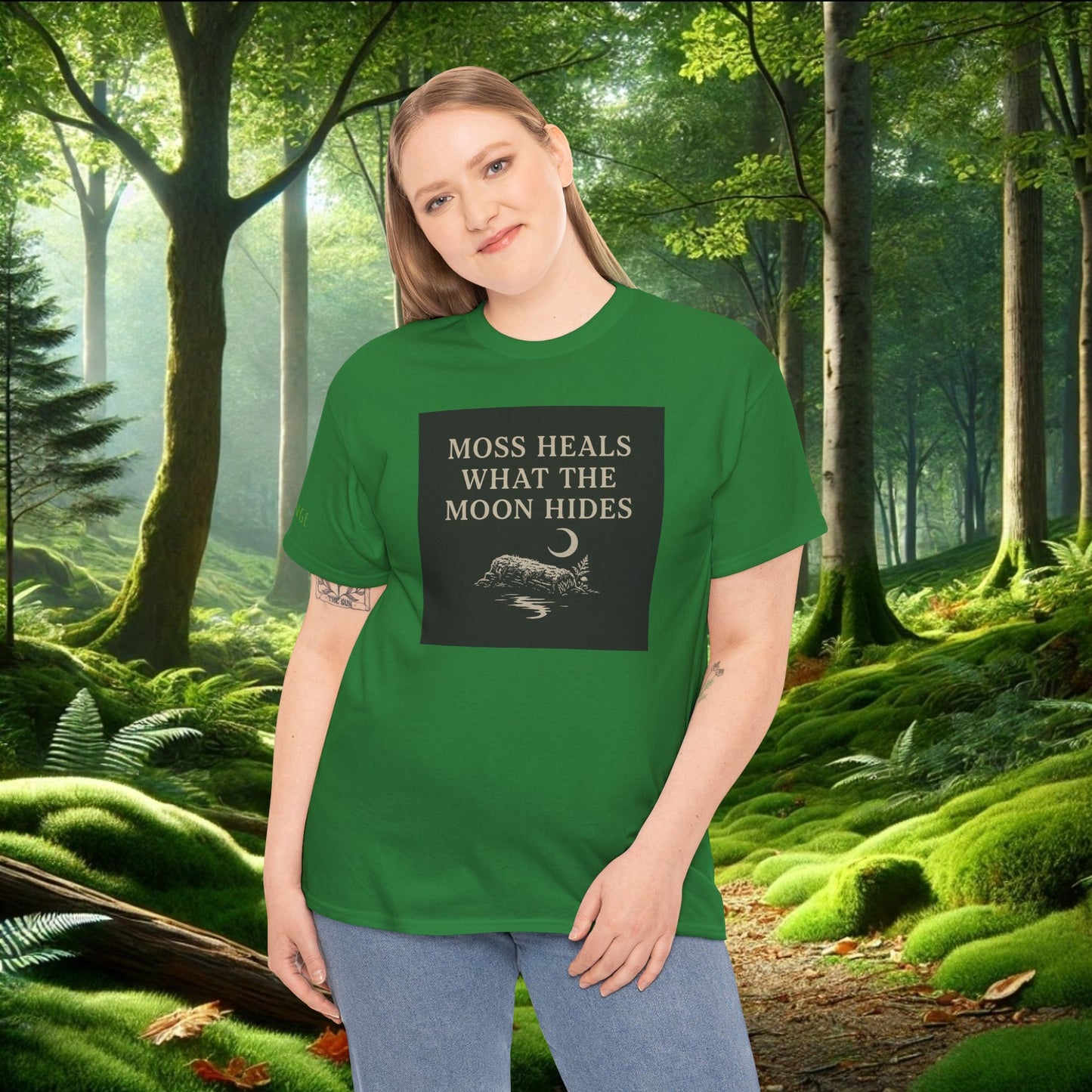 Moss Heals What the Moon Hides Tee | Forestcore Shirt