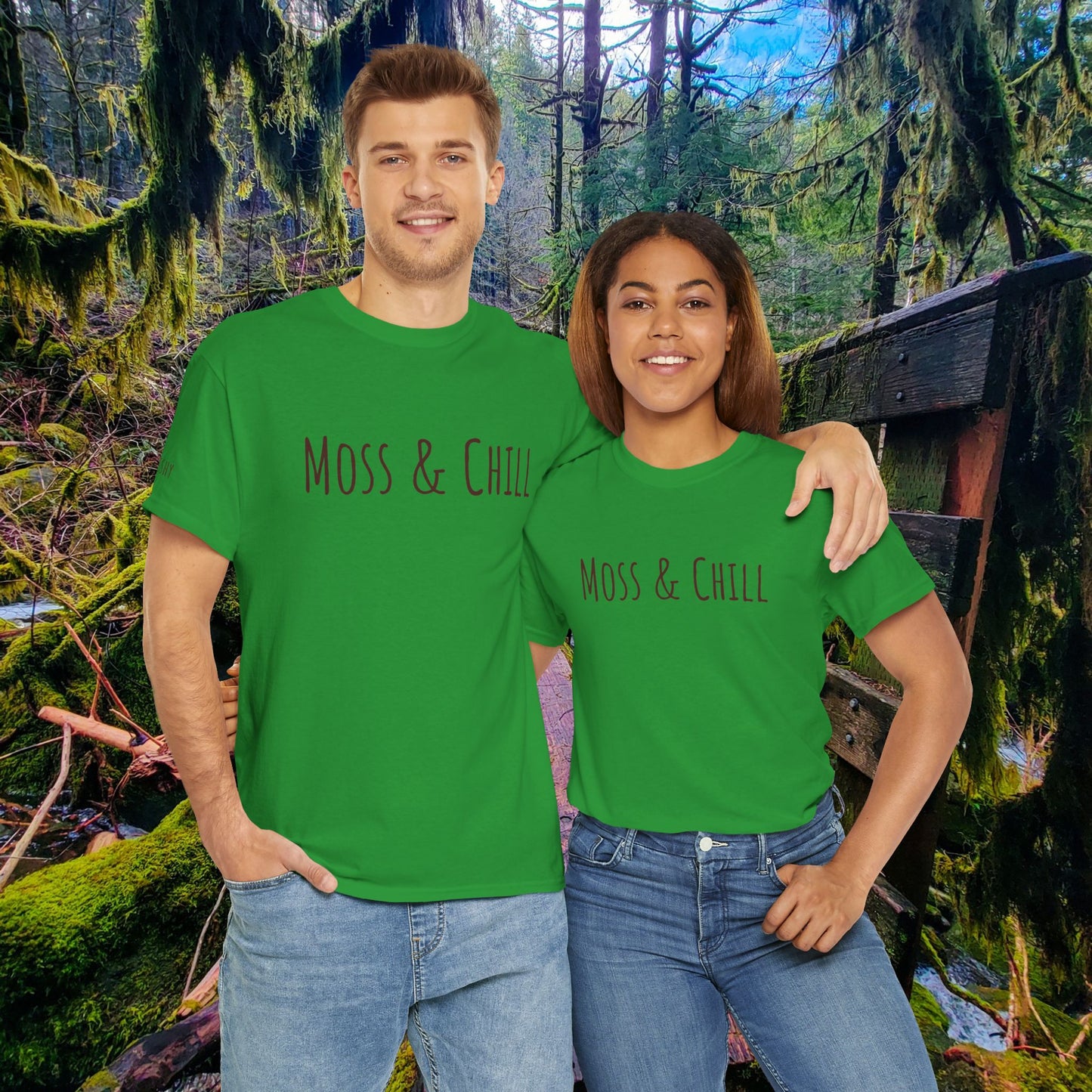 "Moss & Chill" Tee | Relax, Recharge & Stay Squishy