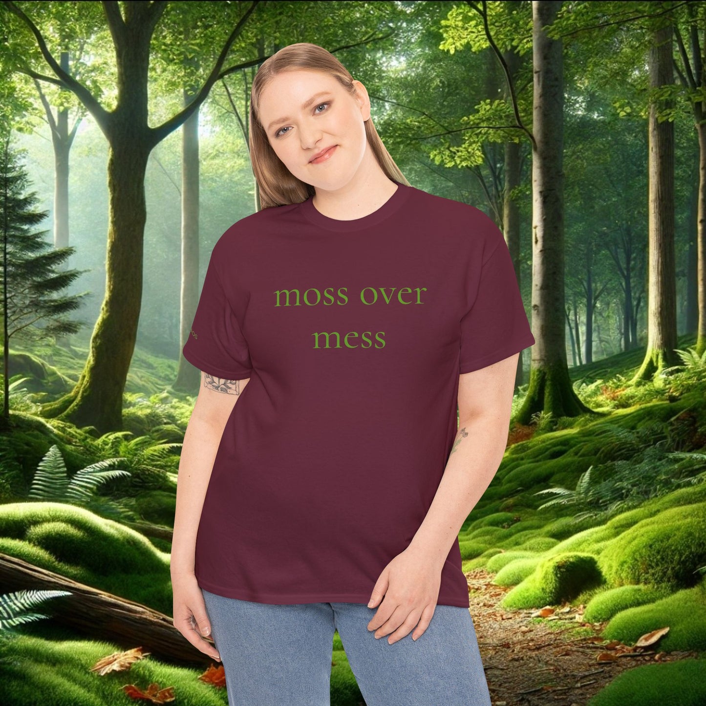 Moss Over Mess Tee | Forestcore Graphic T-Shirt