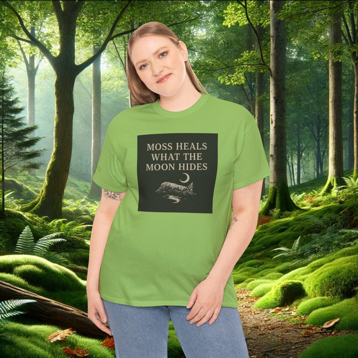 Moss Heals What the Moon Hides Tee | Forestcore Shirt