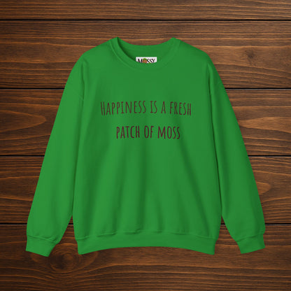 "Happiness is a Fresh Patch of Moss" Crewneck | Cozy, Soft & Nature-Inspired