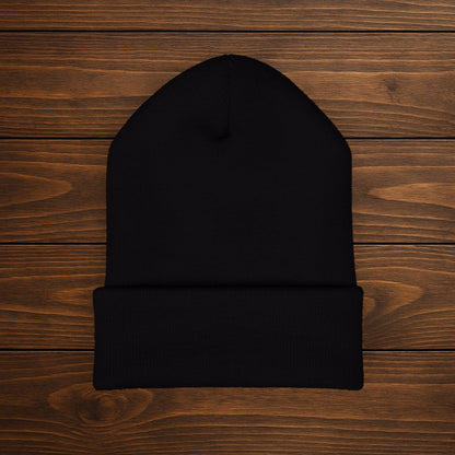 "Moss > Stress" Embroidered Beanie | Stay Warm, Stay Grounded