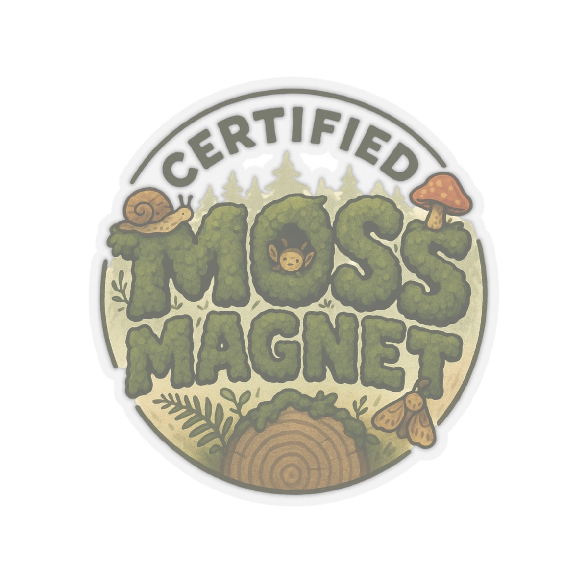 Certified Moss Magnet | Vinyl Sticker