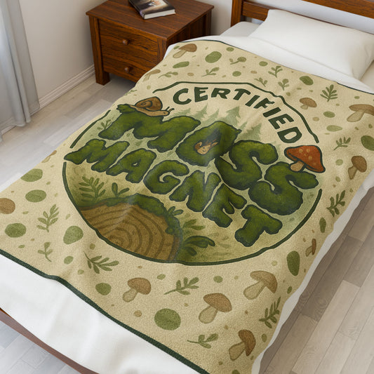 Certified Moss Magnet Blanket | Cozy Forest Creature Throw