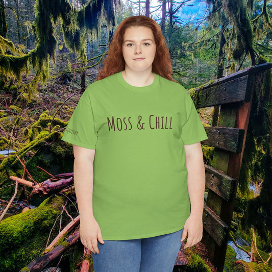 "Moss & Chill" Tee | Relax, Recharge & Stay Squishy