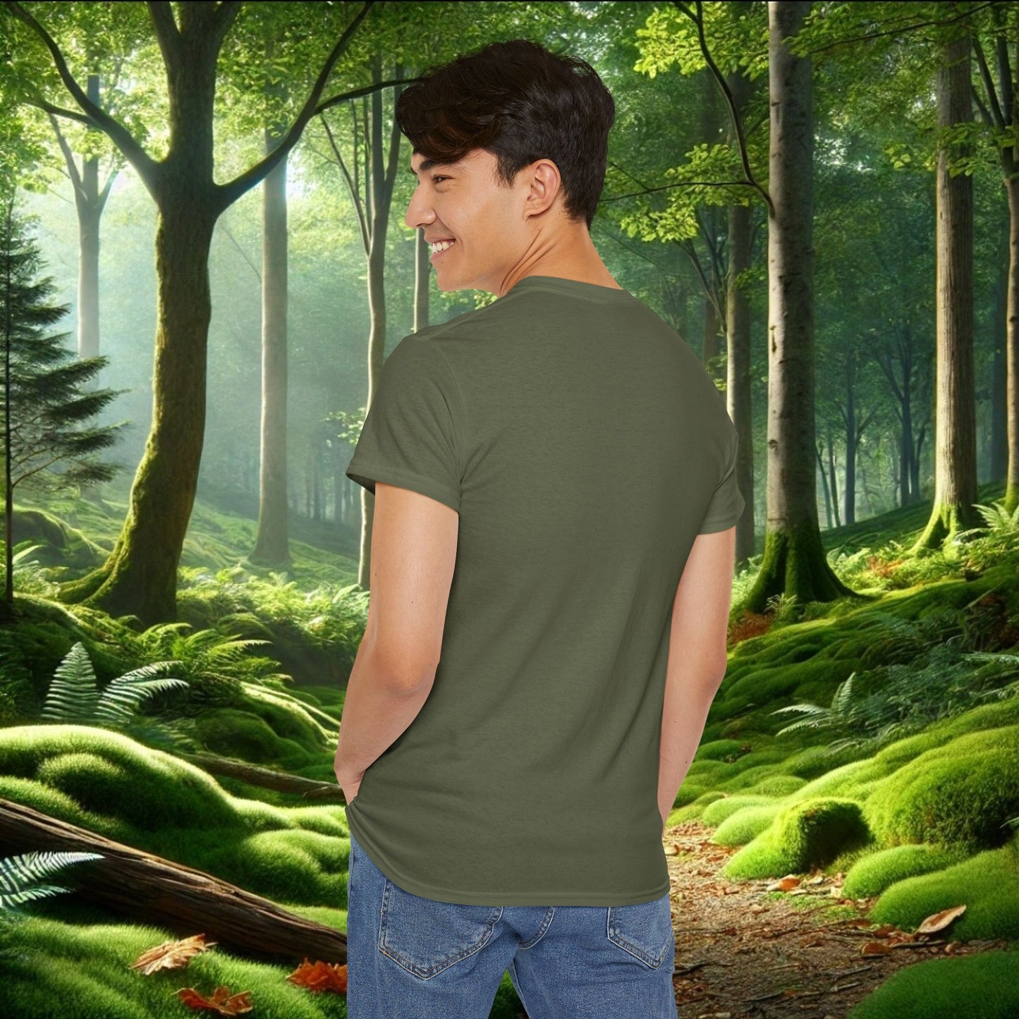 Local Moss Cryptid Tee | Soft Forest Creature Design