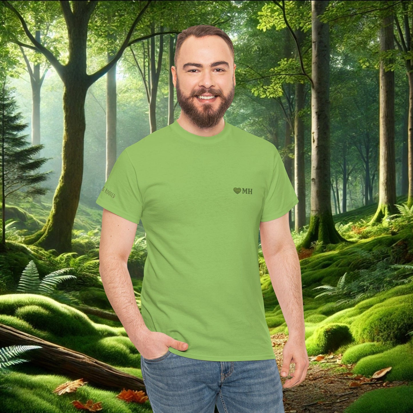 Moss Hugger Tee | Treehugger Back Graphic
