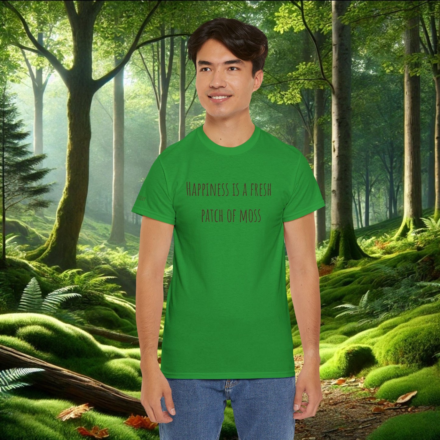 "Happiness Is a Fresh Patch of Moss" Tee | Soft, Cozy, & Squishy