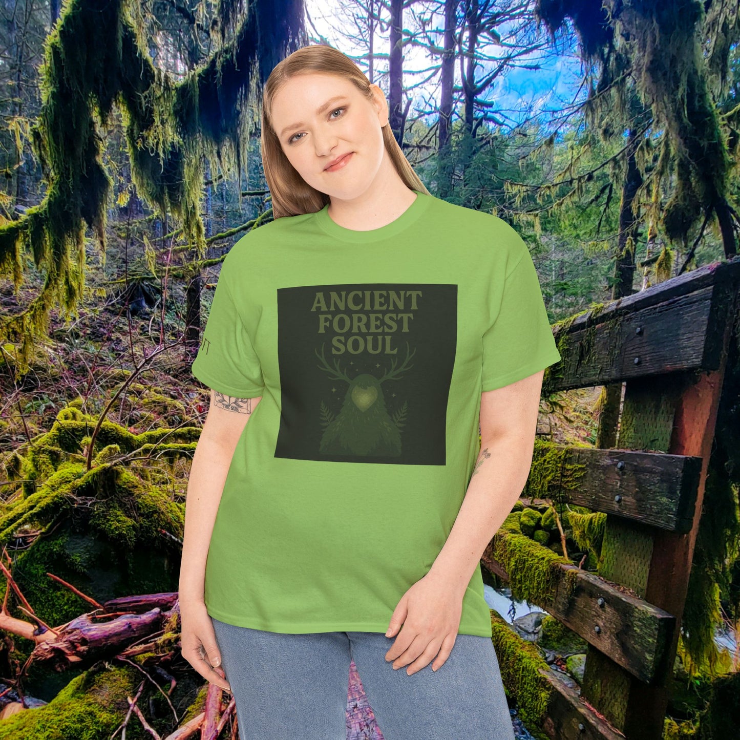 Ancient Forest Soul | Mossy Cryptid Tee