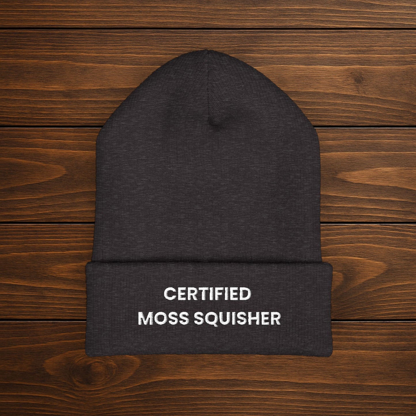 "Certified Moss Squisher" Embroidered Beanie | Stay Warm & Squishy