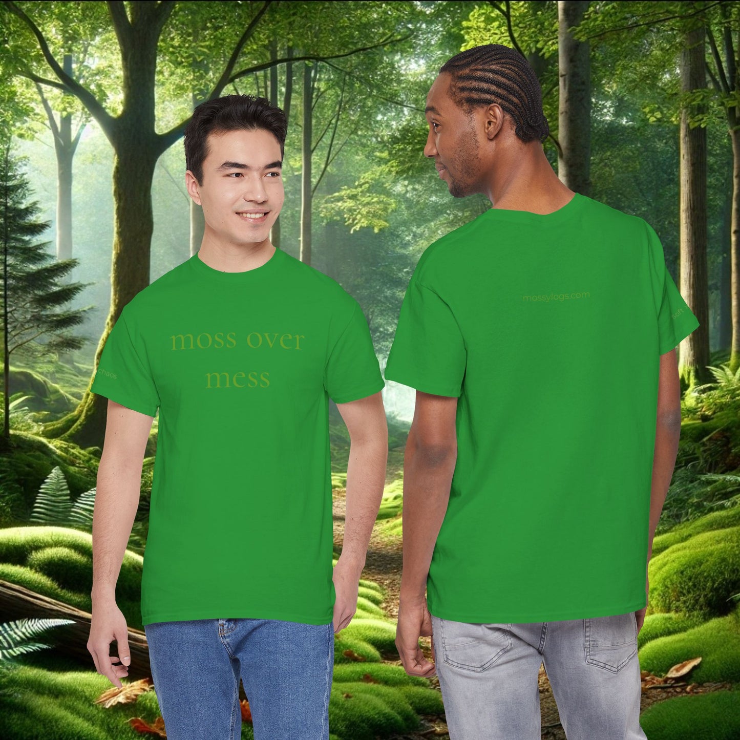 Moss Over Mess Tee | Forestcore Graphic T-Shirt