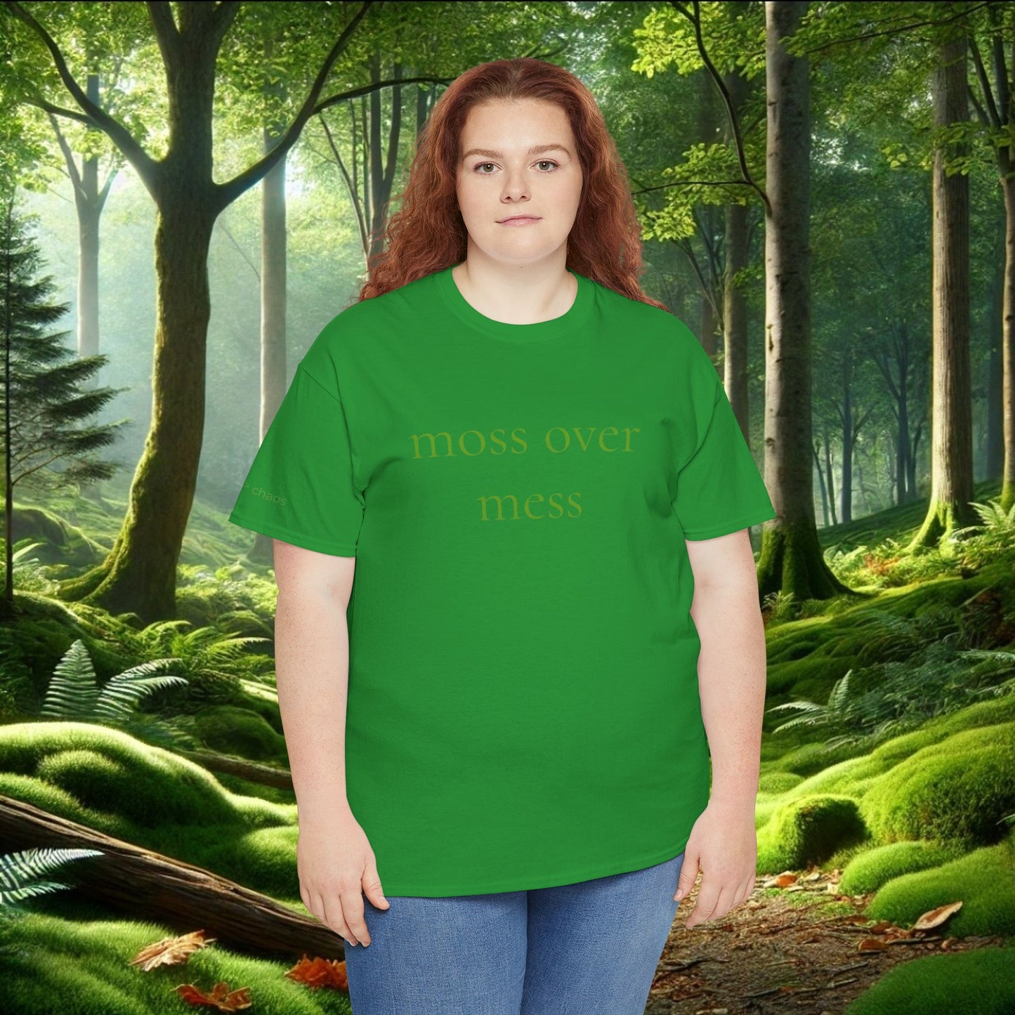 Moss Over Mess Tee | Forestcore Graphic T-Shirt