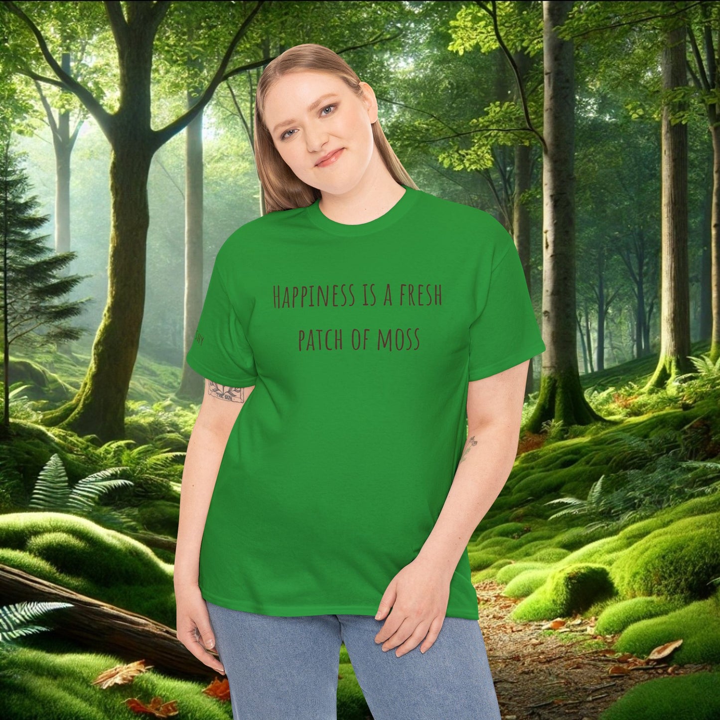 "Happiness Is a Fresh Patch of Moss" Tee | Soft, Cozy, & Squishy