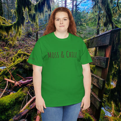 "Moss & Chill" Tee | Relax, Recharge & Stay Squishy