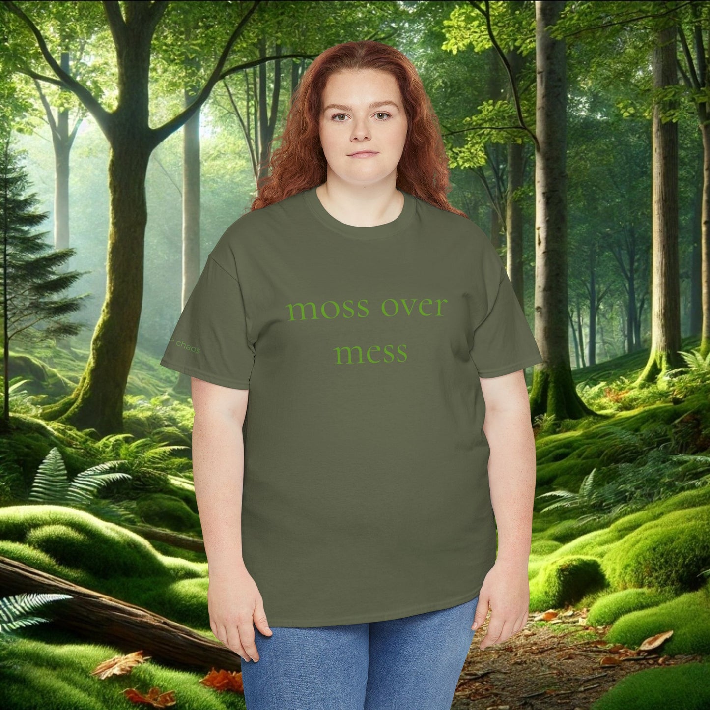 Moss Over Mess Tee | Forestcore Graphic T-Shirt