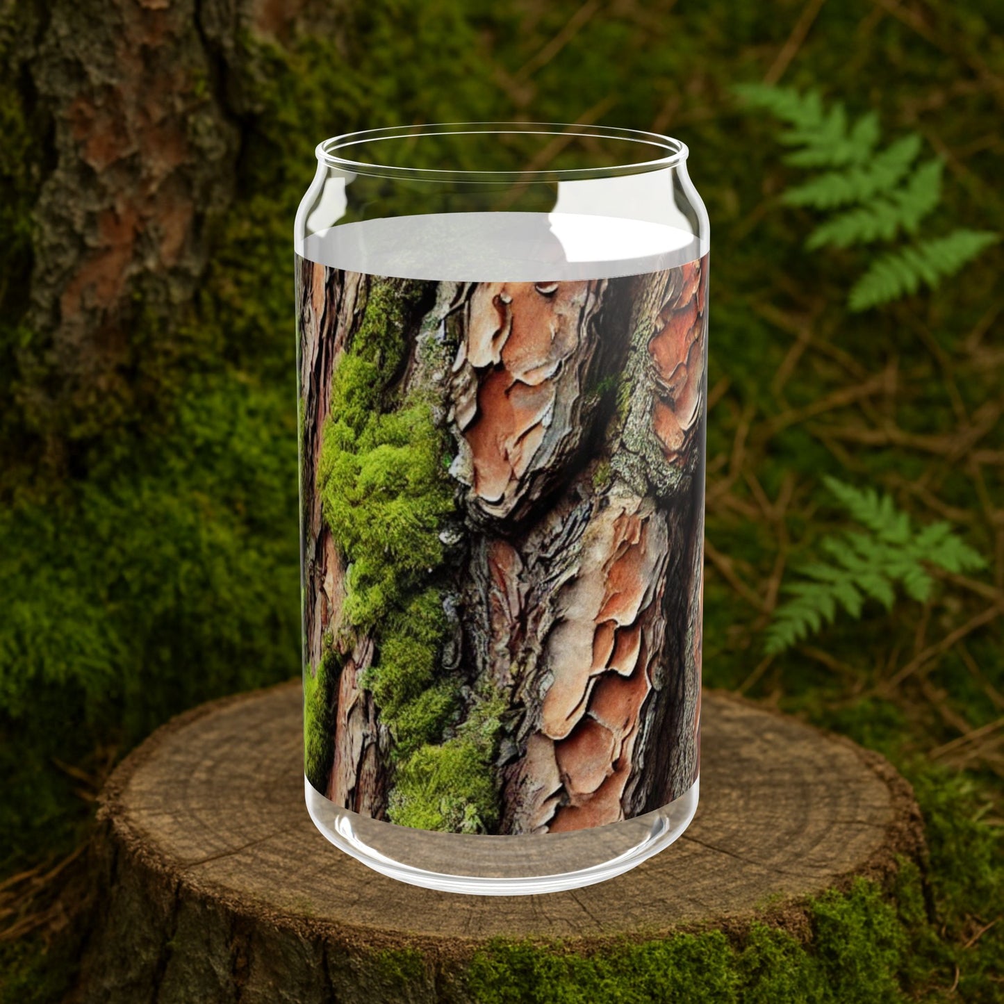 Ponderosa Pine Bark | Forest Texture Glass [16oz]