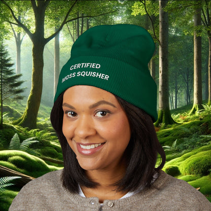 "Certified Moss Squisher" Embroidered Beanie | Stay Warm & Squishy